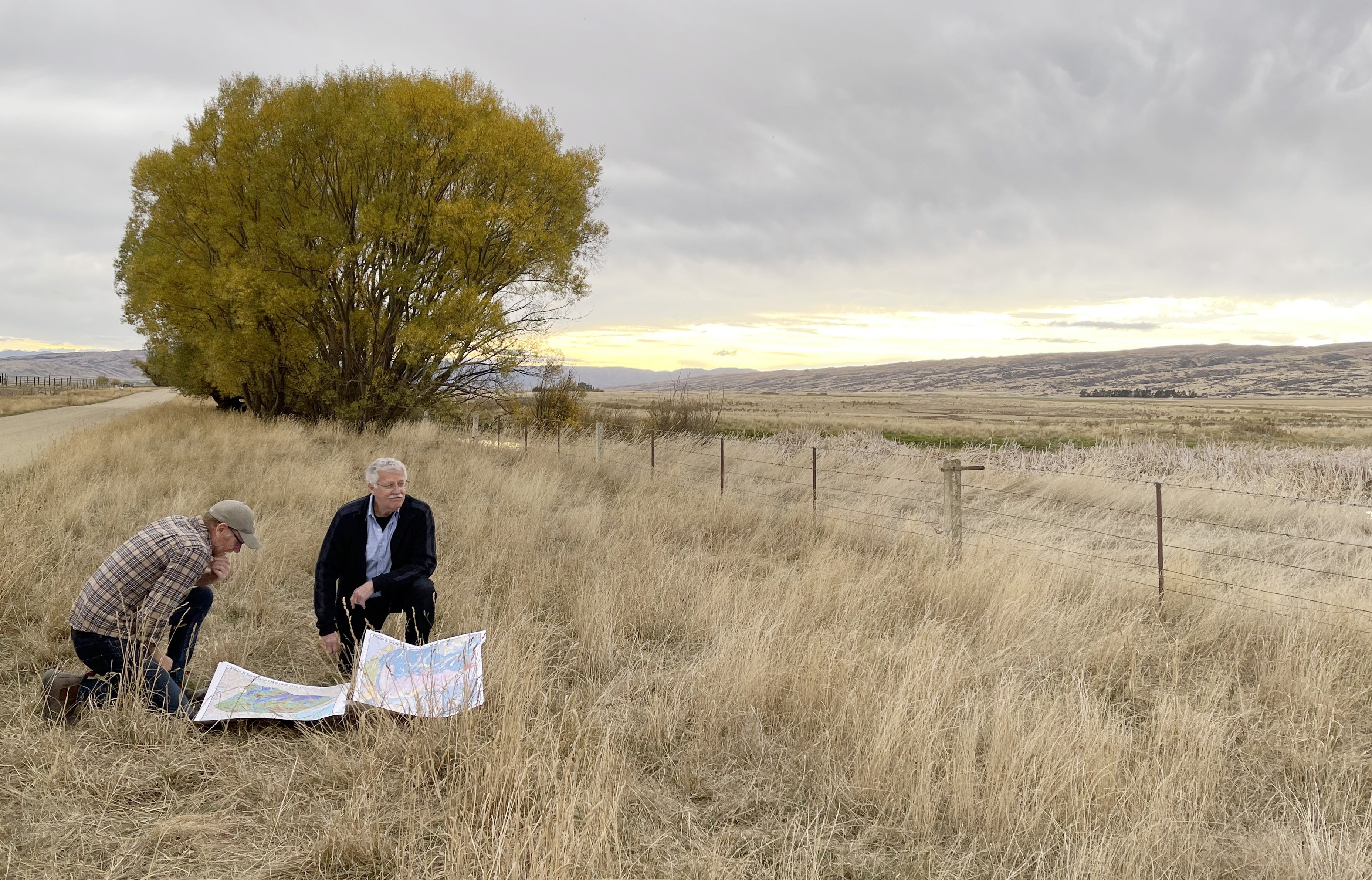 RSC principal exploration geologist Sean Aldrich (left) and KO Gold chief executive Greg Isenor...
