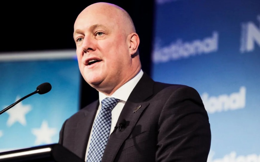Prime Minister Christopher Luxon speaks at the National Party conference in Palmerston North. Photo: RNZ Prime Minister Christopher Luxon speaks at the National Party conference in Palmerston North. Photo: RNZ