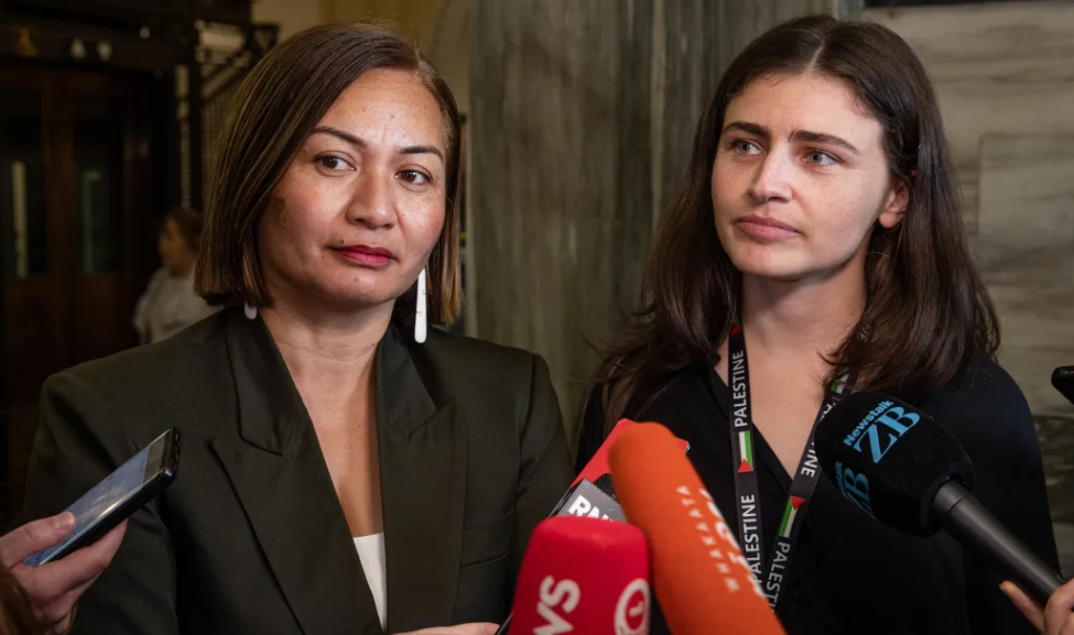 Green Party co-leaders Marama Davidson and Chlöe Swarbrick. Photo: RNZ