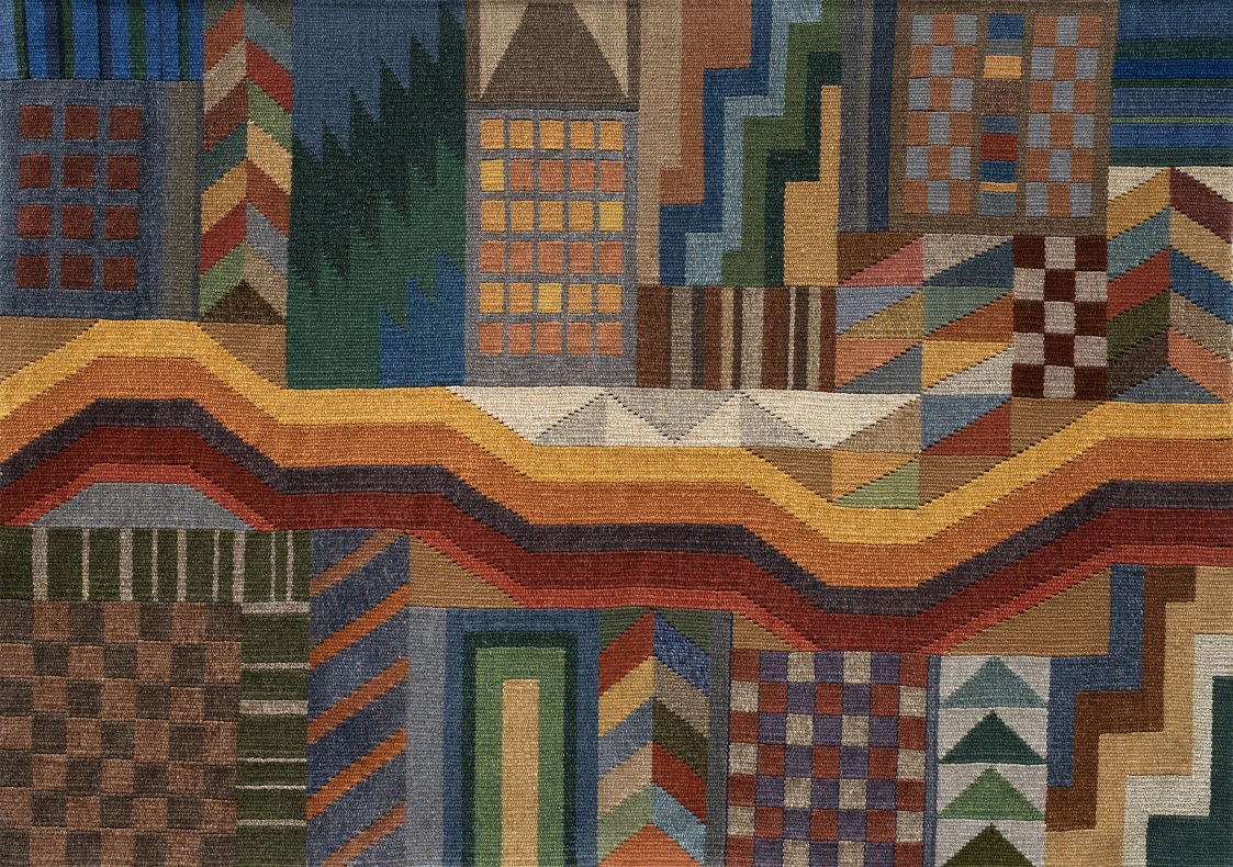 Townscape (1986-87), by Margery Blackman.