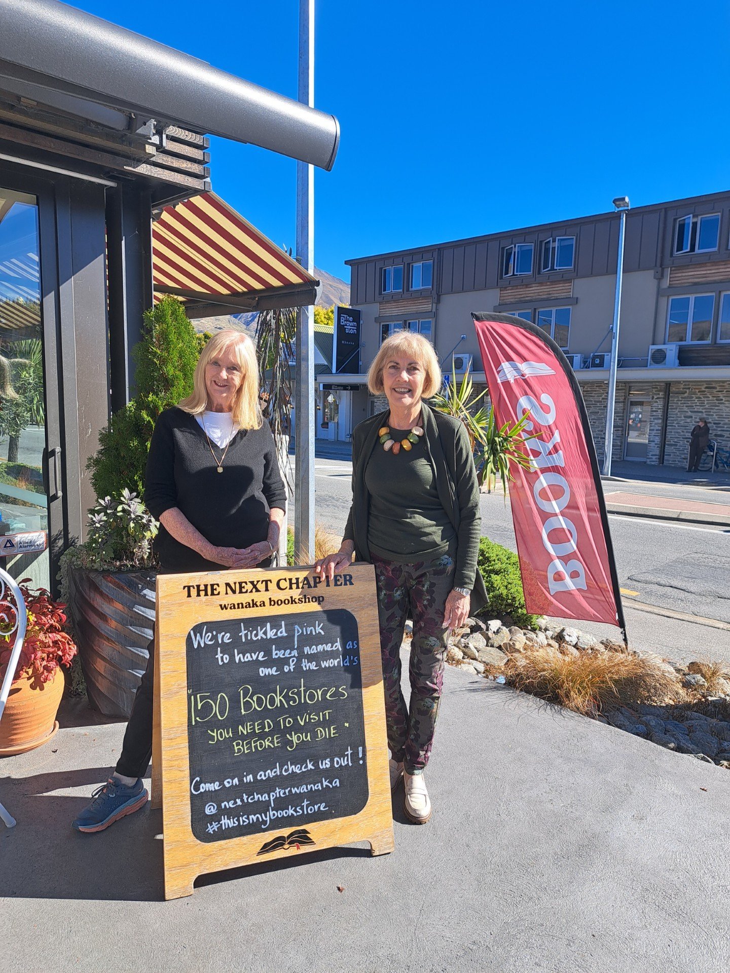 Independent book shop co-owners Jenny Ainge (left) and Sally Battson love the book business....