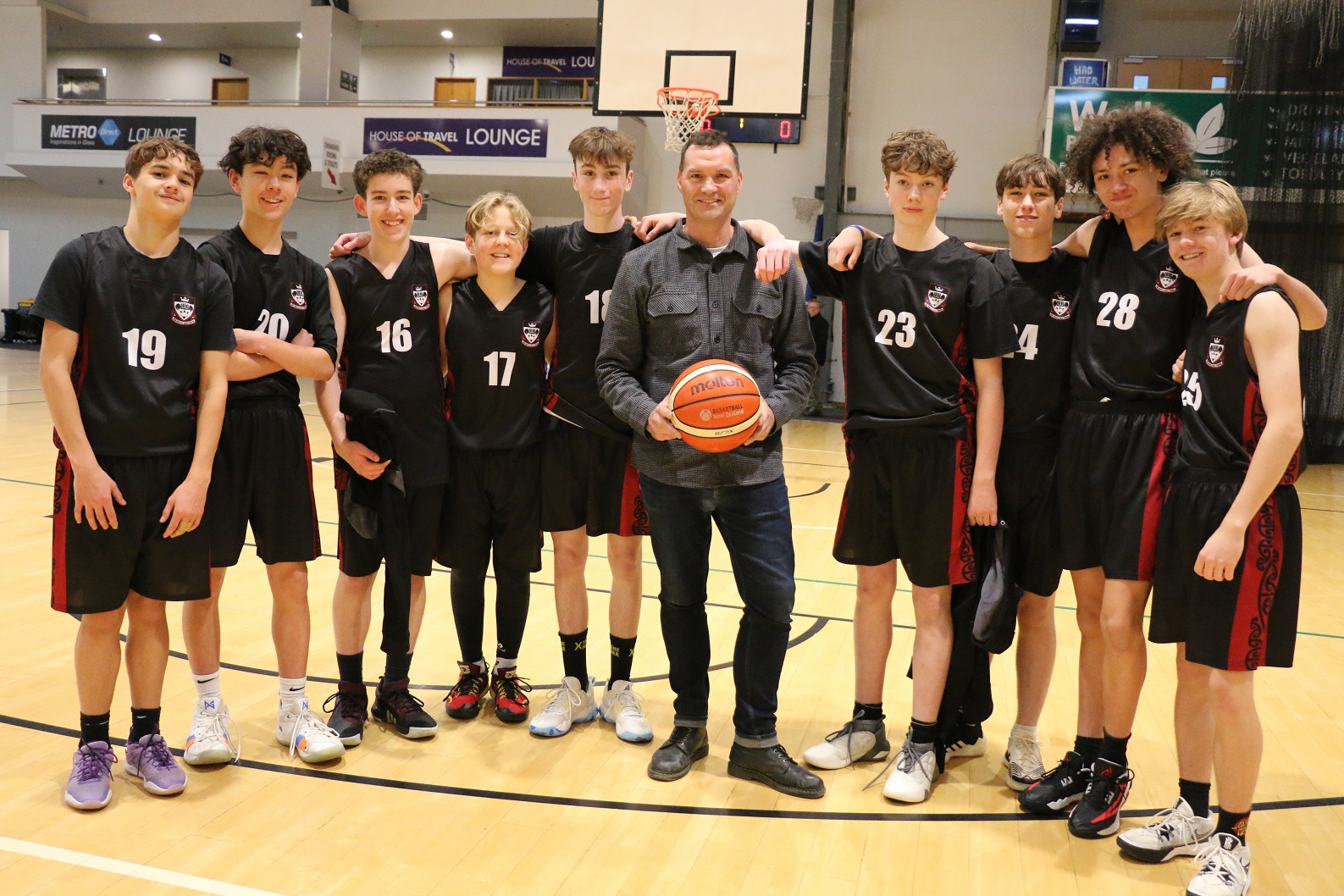 Aaron Dyson enjoys coaching the Logan Park High School junior boys basketball team. Photo: supplied