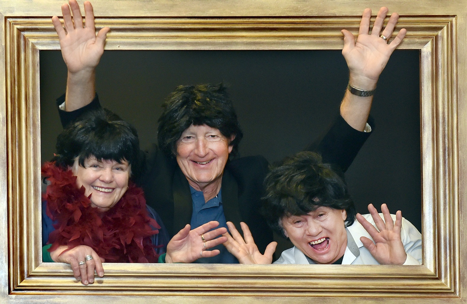 Celebrating the 60th anniversary of The Beatles’ visit to Dunedin are (from left) Lynn Dixon, 79,...