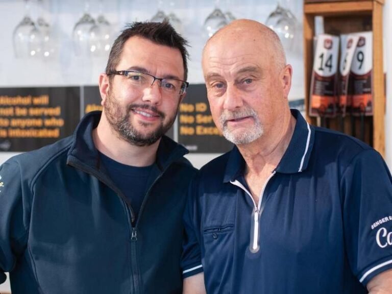 Ettrick Cafe owners Leandro Massariolo (left) and John Tomkins will soon be running the only cafe...