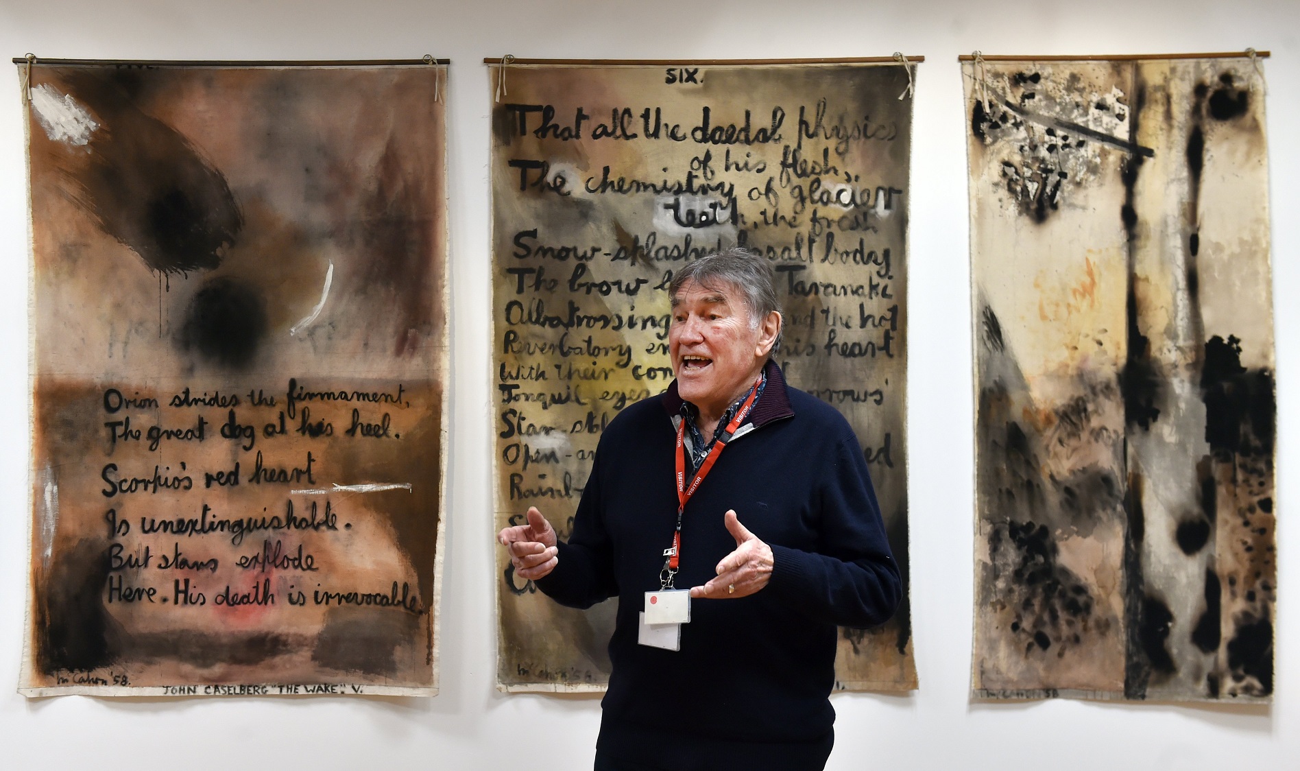 McCahon scholar Dr Peter Simpson is enthusiastic about the combination of letters, pictures and...