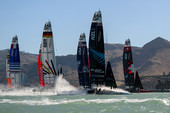 The SailGP event on Lyttleton Harbour. Photo: Getty Images