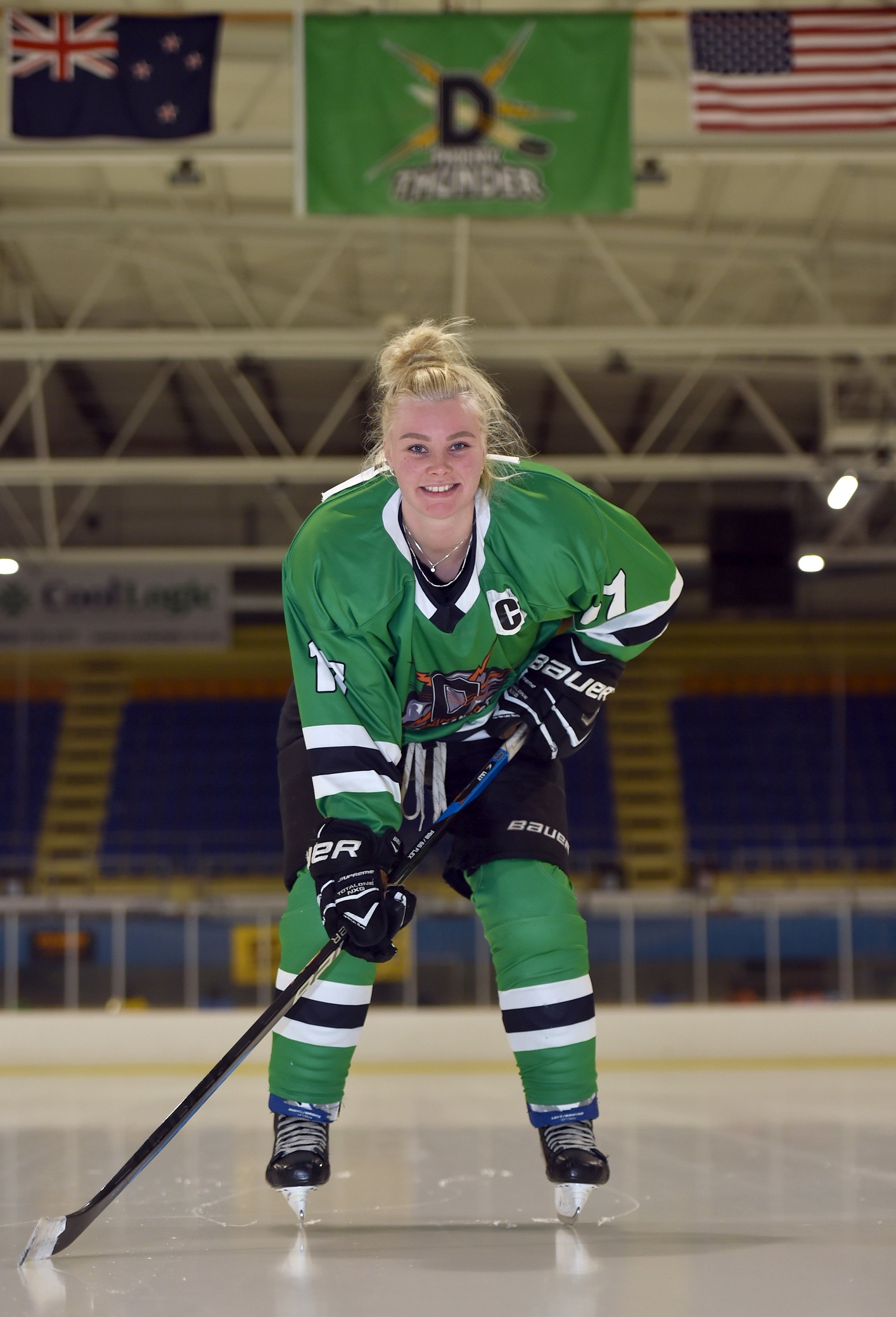 New captain Rebecca Lilly is eager to lead the Dunedin Thunder to the top this season. Photo:...