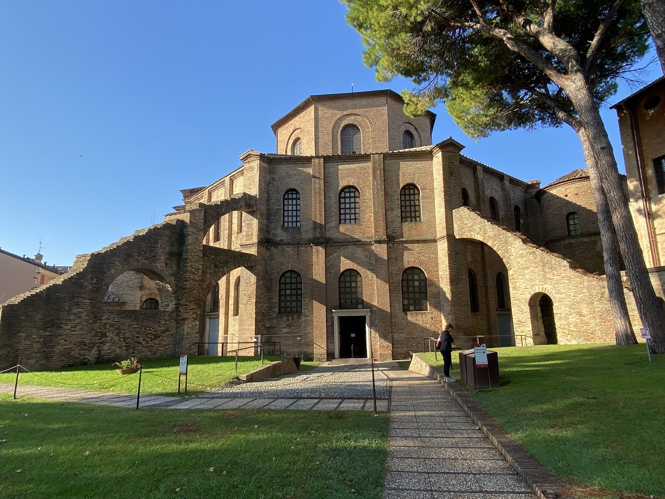 Exterior of the Basilica of San Vitale.