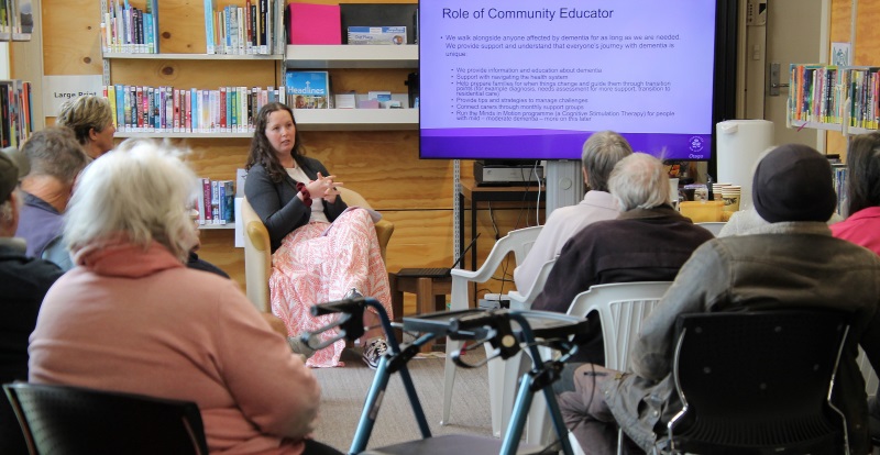 About a dozen Owaka residents attended Georgia Holland’s recent talk on Alzheimer’s and dementia....