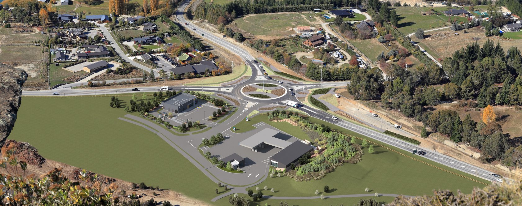 An artist’s impression of the proposed Wānaka McDonald’s fast food restaurant as seen from the...