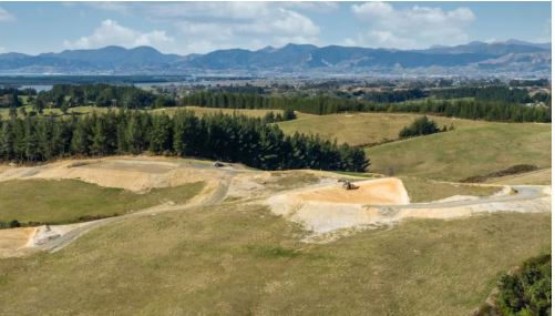 The Mahana Ridge Subdivision in the Moutere Hills. The development has been touted as “an...