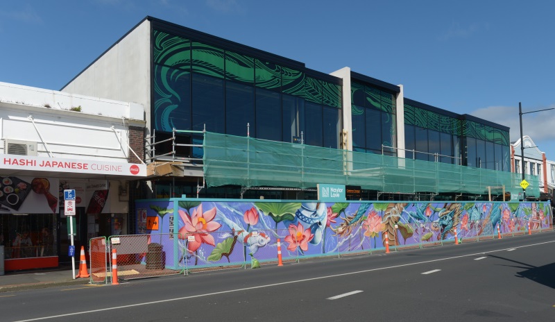 The facade of the new South Dunedin library. PHOTO: GREGOR RICHARDSON