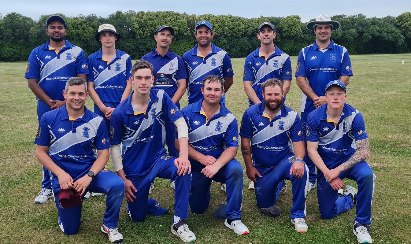 Oamaru cricketers (back, from left) Asanka Gamlathge, Archie Haywood, Regan George, Luke Taylor,...