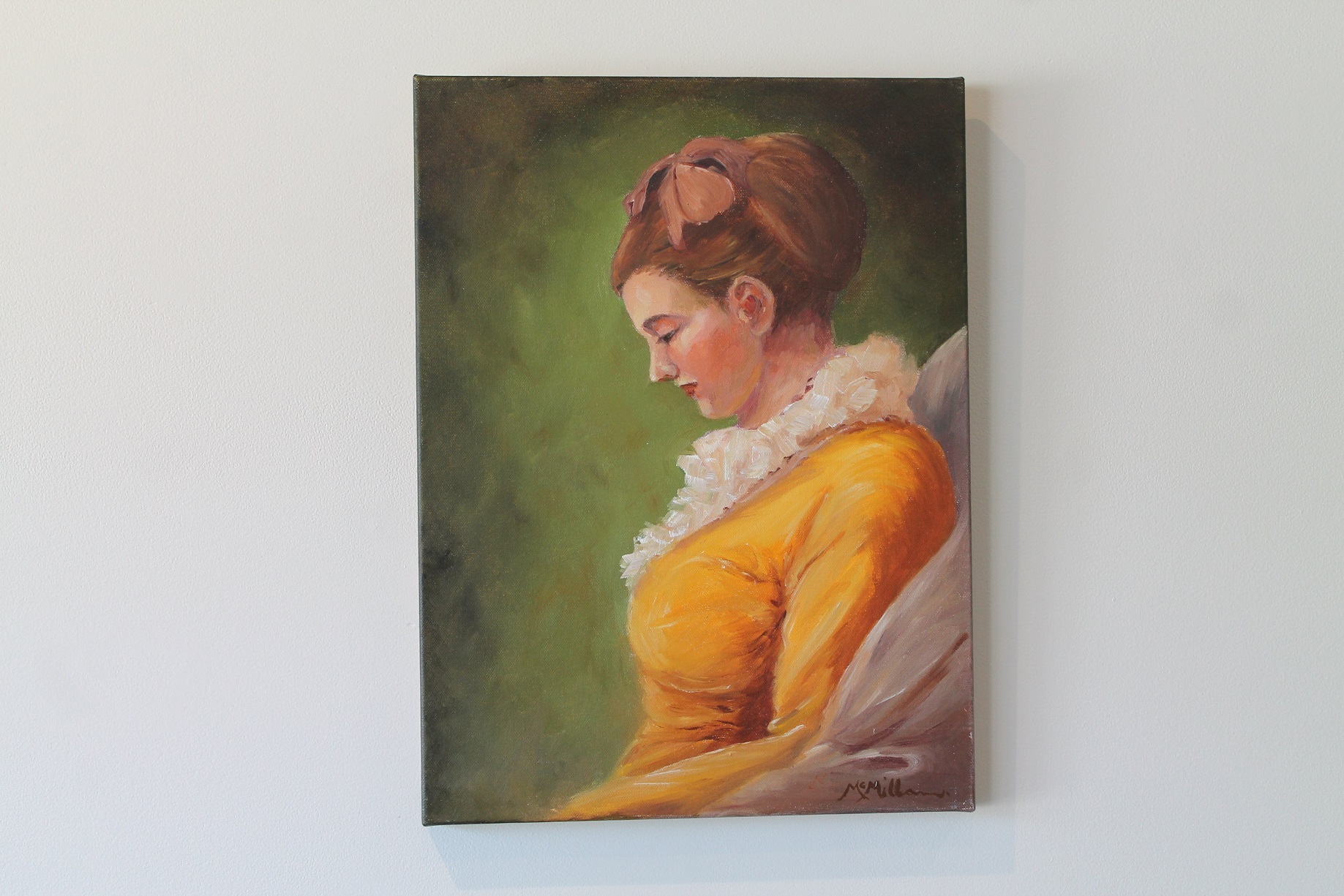 Interpretation one, by Lana McMillan, made with water-based oils, on display at the centre.