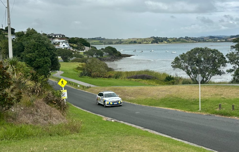 Police are at the scene of the Whangārei shooting and cordons are in place. Photo: RNZ