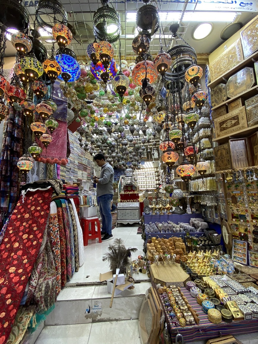 A riot of colour in Mutrah Souq.