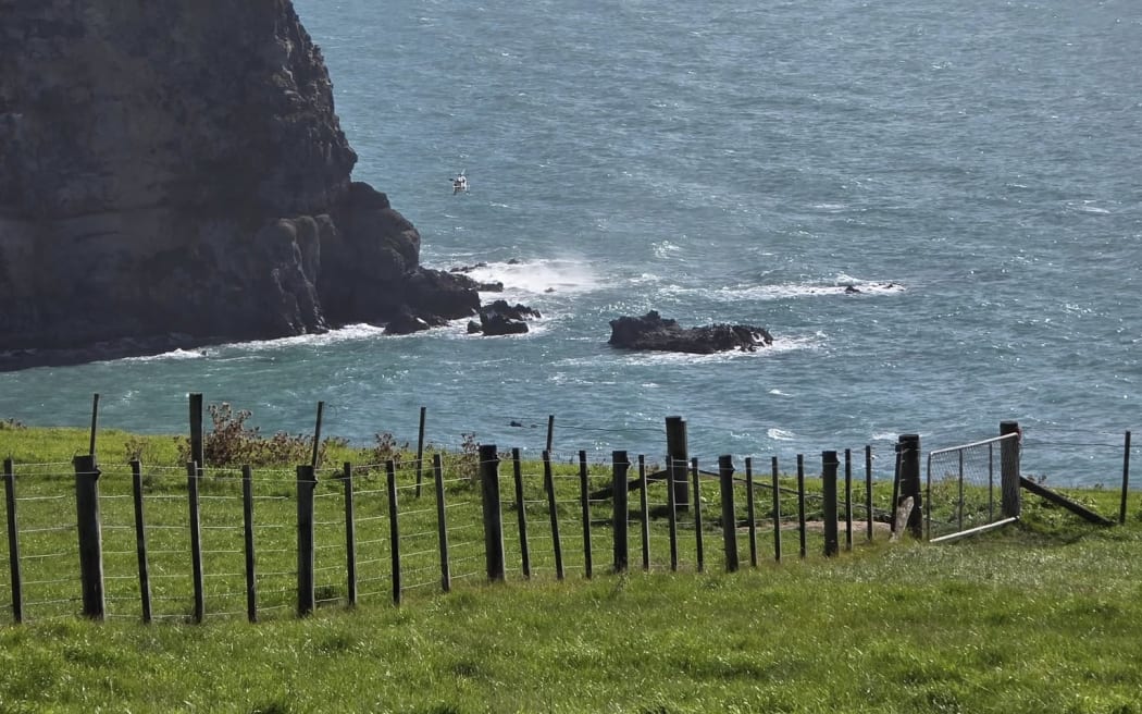 Three people were rescued from a yacht to limit the bank peninsula. Photo: Provided/Facebook ...