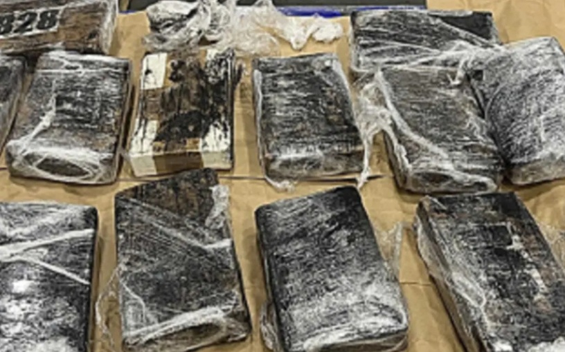 More than 75 packages of cocaine wrapped in cellophane were located in bags. Photo: Supplied / NZ...