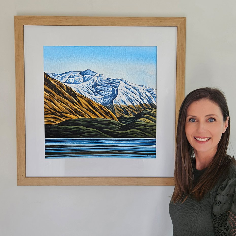 Kate Boswell’s watercolour paintings are inspired entirely by her surroundings in Wānaka. PHOTO:...