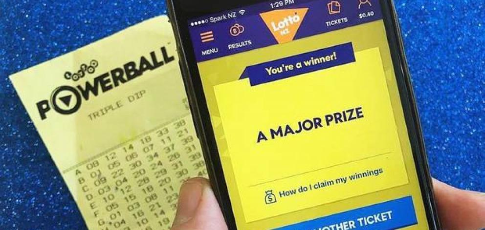 The winning ticket was sold on MyLotto to a player from Otago. Photo: ODT files