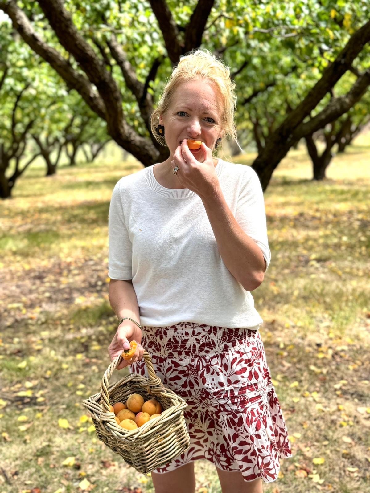 A highlight of Nicola Bennett’s move to Alexandra has been picking and eating apricots off the...