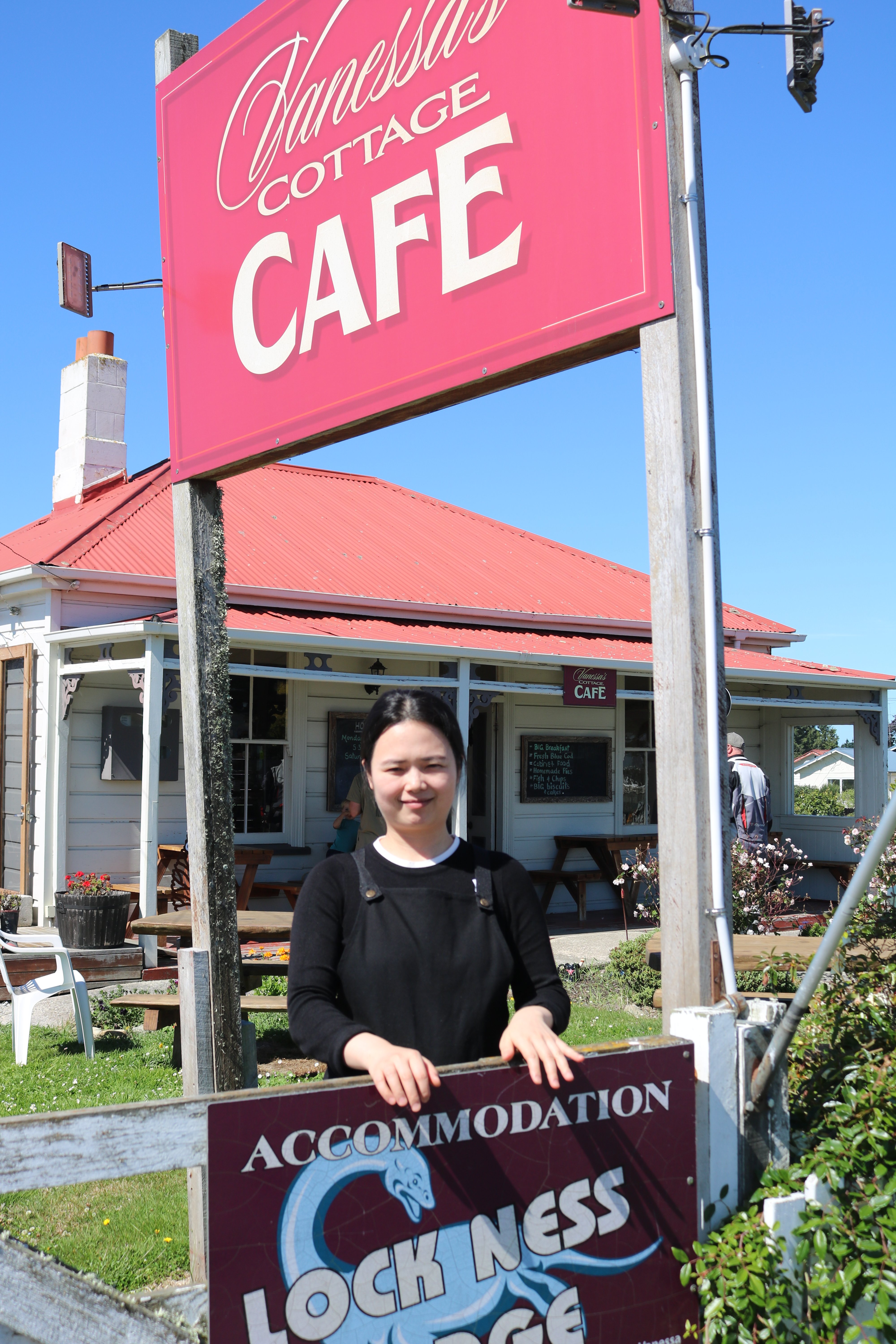 One of the new owners of Vanessa's Cottage Cafe, Zoe Xu. PHOTO: JULES CHIN