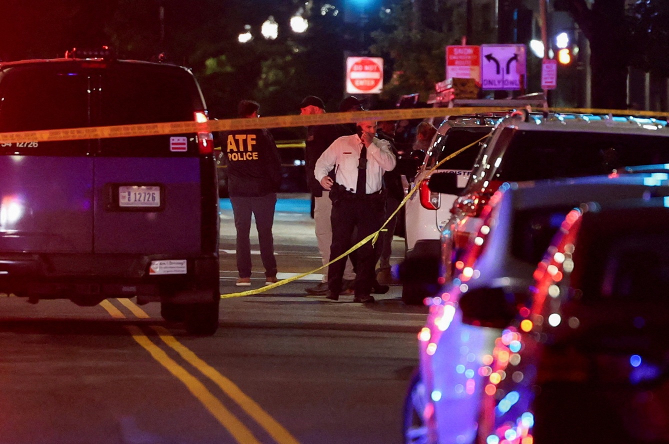 Police at the scene of the shooting near the Capital Jewish Museum in Washington, D.C. Photo:...