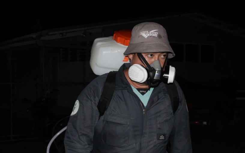 Spraying is being carried out in public areas on Rarotonga as part of efforts to control the...
