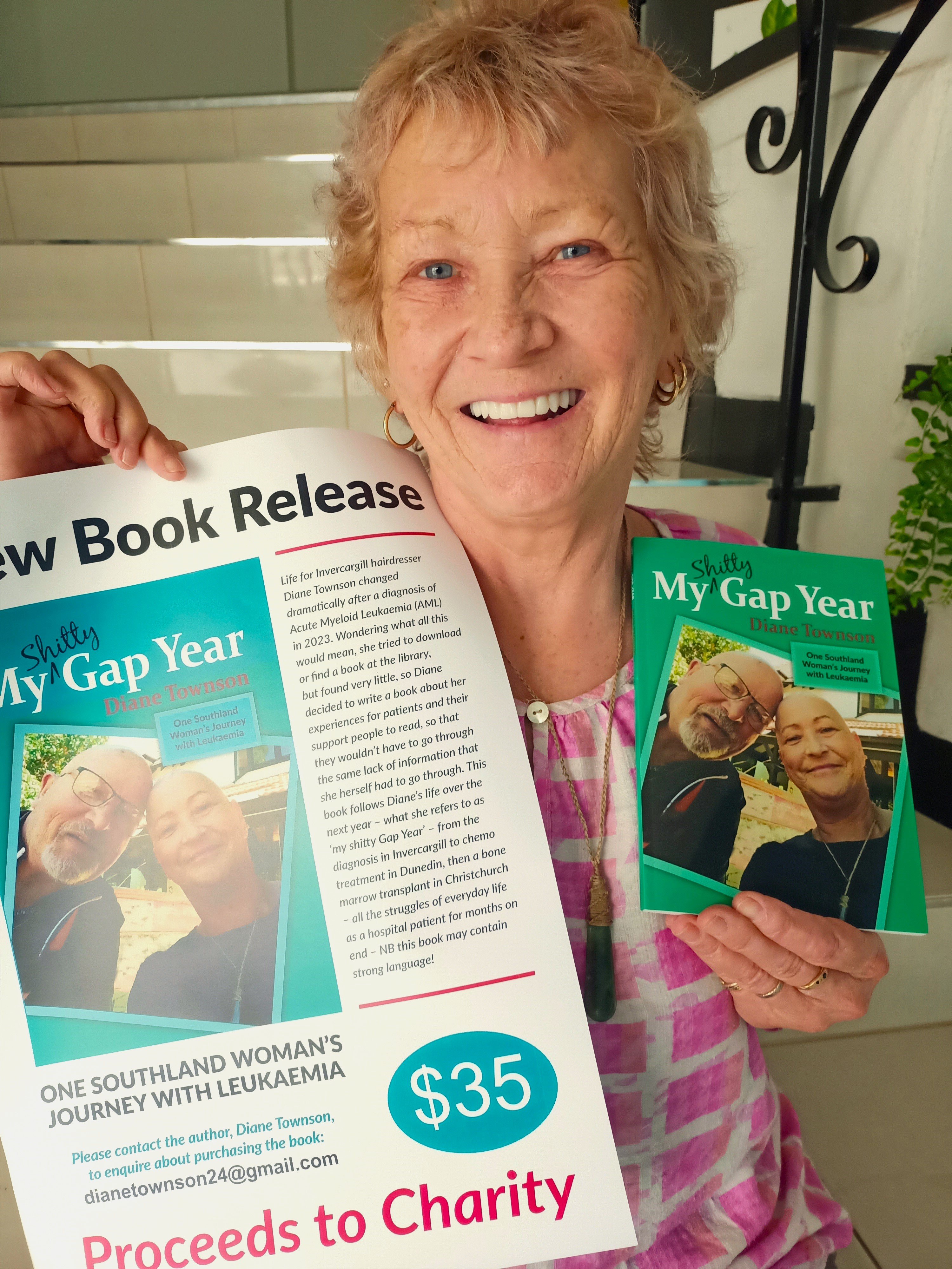 Invercargill author Diane Townson shared the journey she took in her fight against acute myeloid...