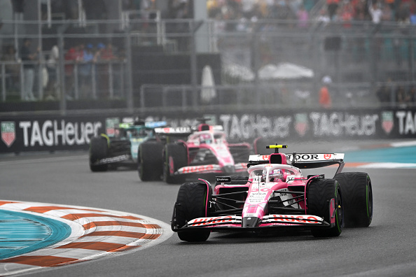 Liam Lawson claimed his first points of the season with a seventh place finish in the sprint in...