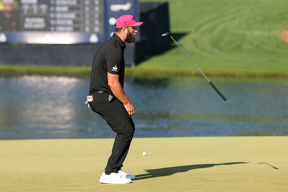 Jon Rahm was tied for lead at one point in the final round but fell away down the stretch. Photo:...