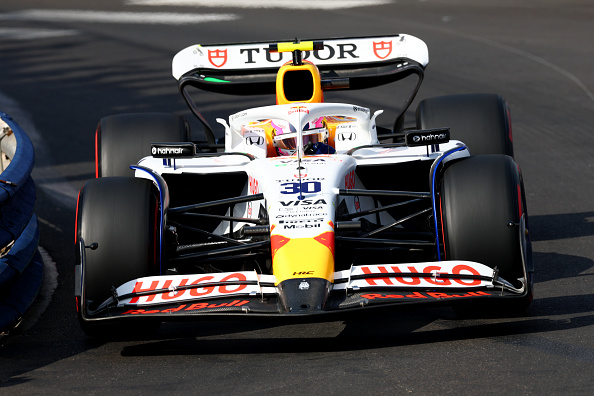 Liam Lawson on track during qualifying ahead of the F1 Grand Prix of Monaco at Circuit de Monaco....