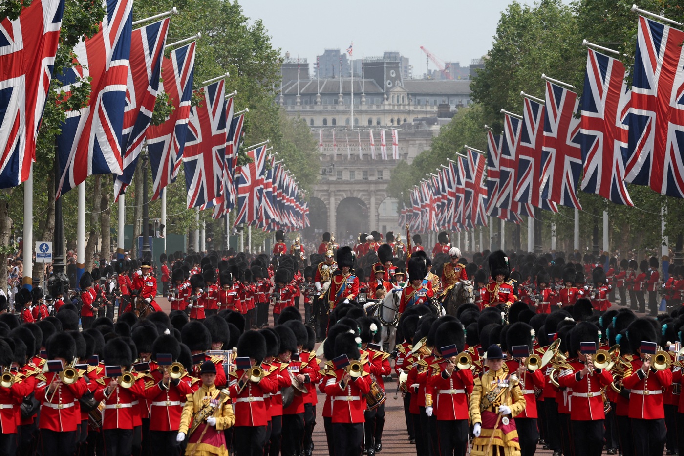 King Charles' first Trooping of the Colour parade, in June 2023. Photo: Reuters