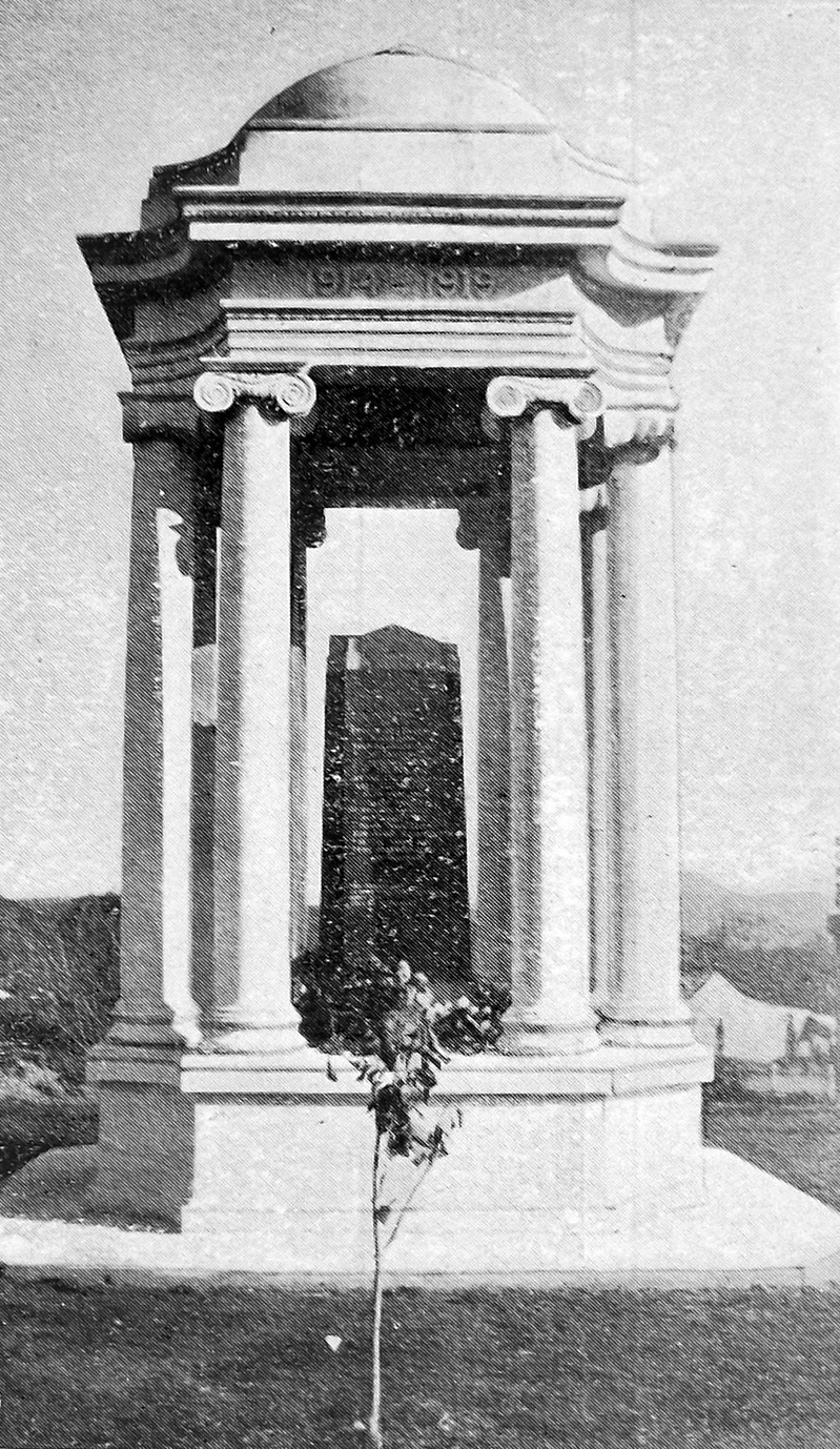 Tuapeka District fallen soldiers’ memorial at Lawrence. — Otago Witness, 23.6.1925