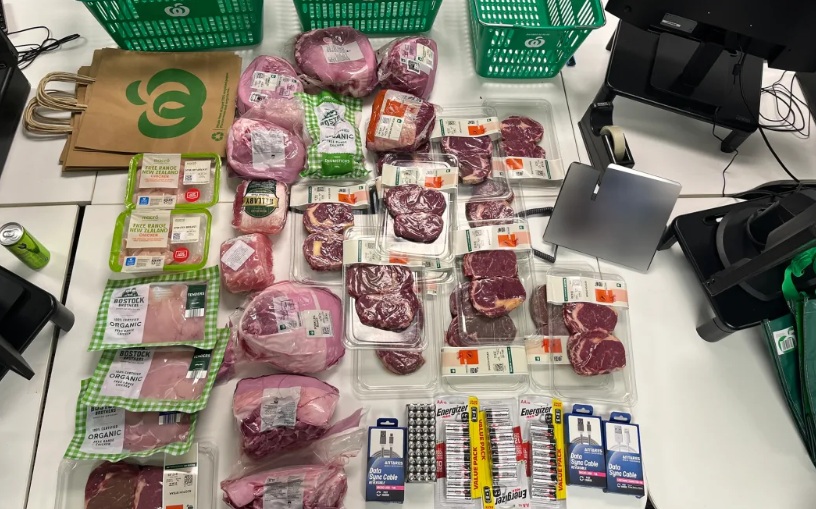 Police recovered about $800 worth of groceries which were returned to the Manukau supermarket....