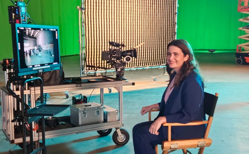 Nicola Willis at Stone Street Studios in Wellington. Photo: RNZ