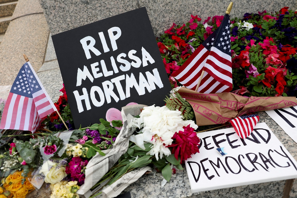 Tributes to senior Democratic state assemblywoman Melissa Hortman and her husband Mark lie...