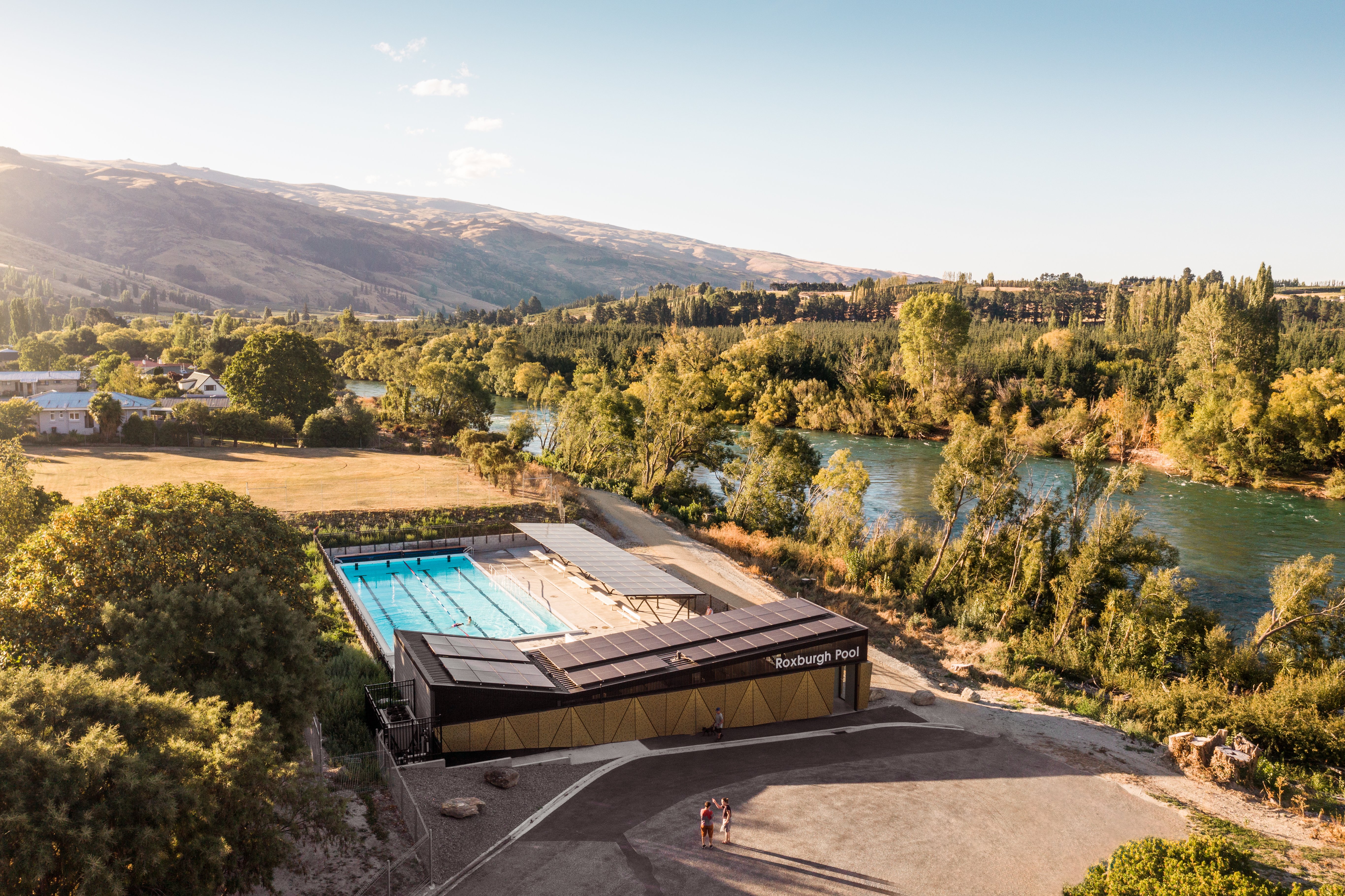 Roxburgh’s Ida MacDonald Punawai Ora community pool won two architecture awards on the same night...