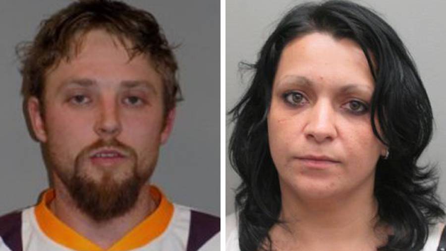 The bodies of Cory Breton (left), 28, and Iuliana Triscaru, 31, were found in a large metal...
