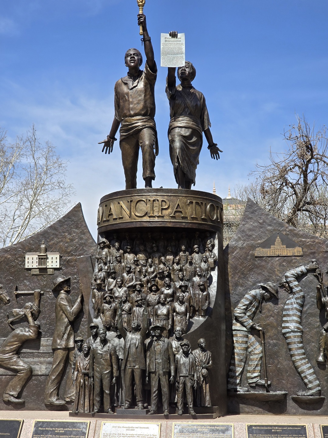 The Emancipation memorial. PHOTOS: STEPHEN DAVIS