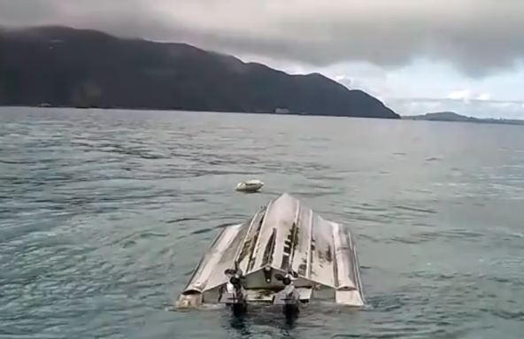 The boat capsized off the coast of Kaikōura in 2022. Photo: Supplied / Transport Accident...