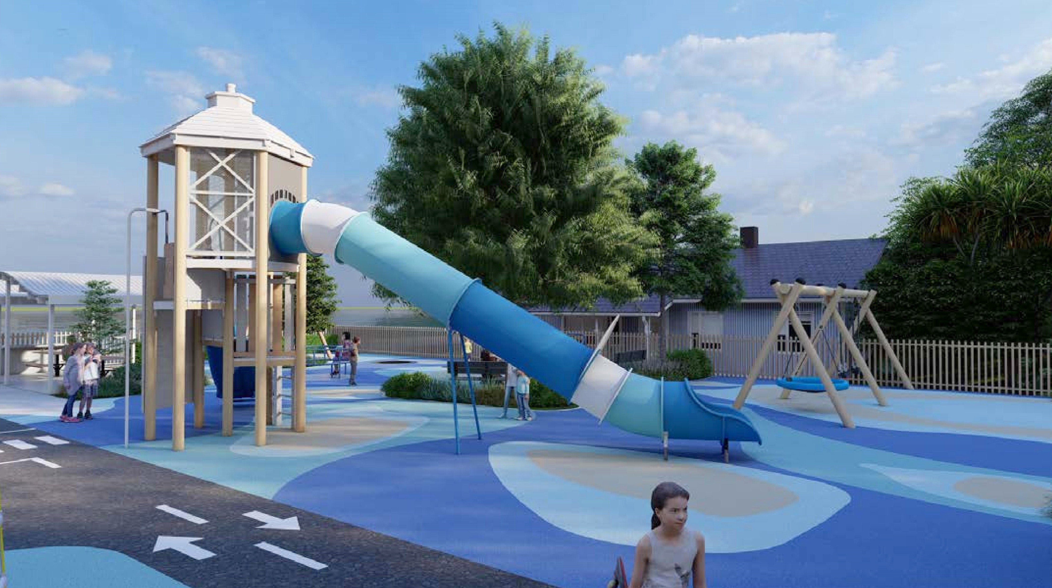 A concept image of the new Kaka Point playground. IMAGE: SUPPLIED
