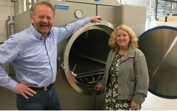 Resomation founder Sandy Sullivan and Water Cremation Aotearoa founder Deborah Richards at the...