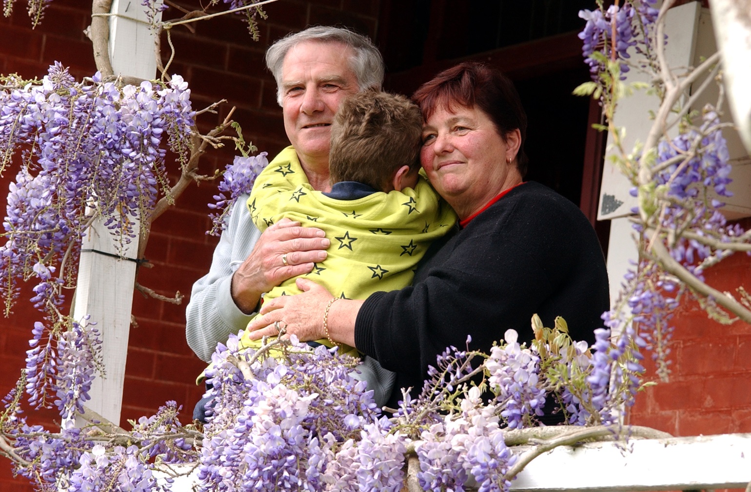 Foster parents Jim and Ann Dick with one of their charges. Photo: Jane Dawber