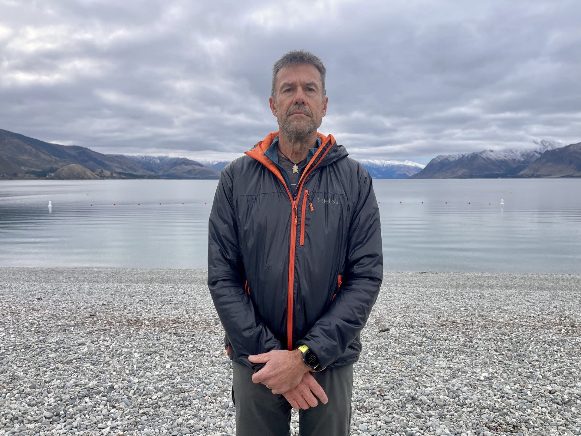Guardians of Lake Hāwea spokesman Geoff Kernick at the lake yesterday. Photo: Rawan Saadi