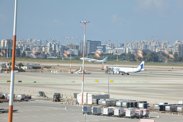 Tel Aviv's Ben Gurion Airport, pictured here in 2023, re-opened briefly today. Photo: Getty Images