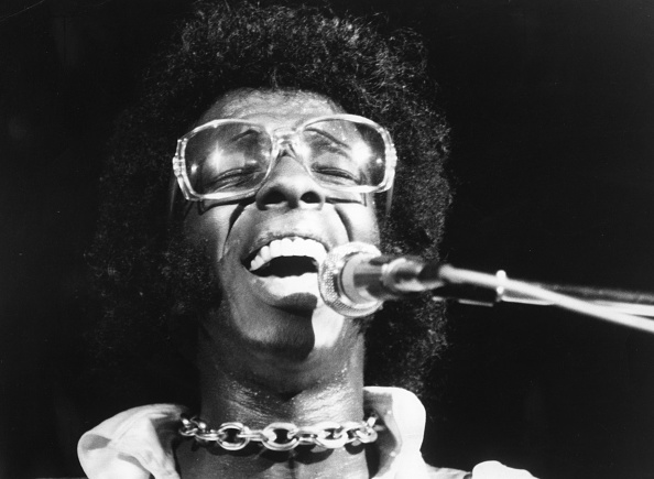 Sly Stone performing at Woodstock in 1968. Photo: Getty Images
