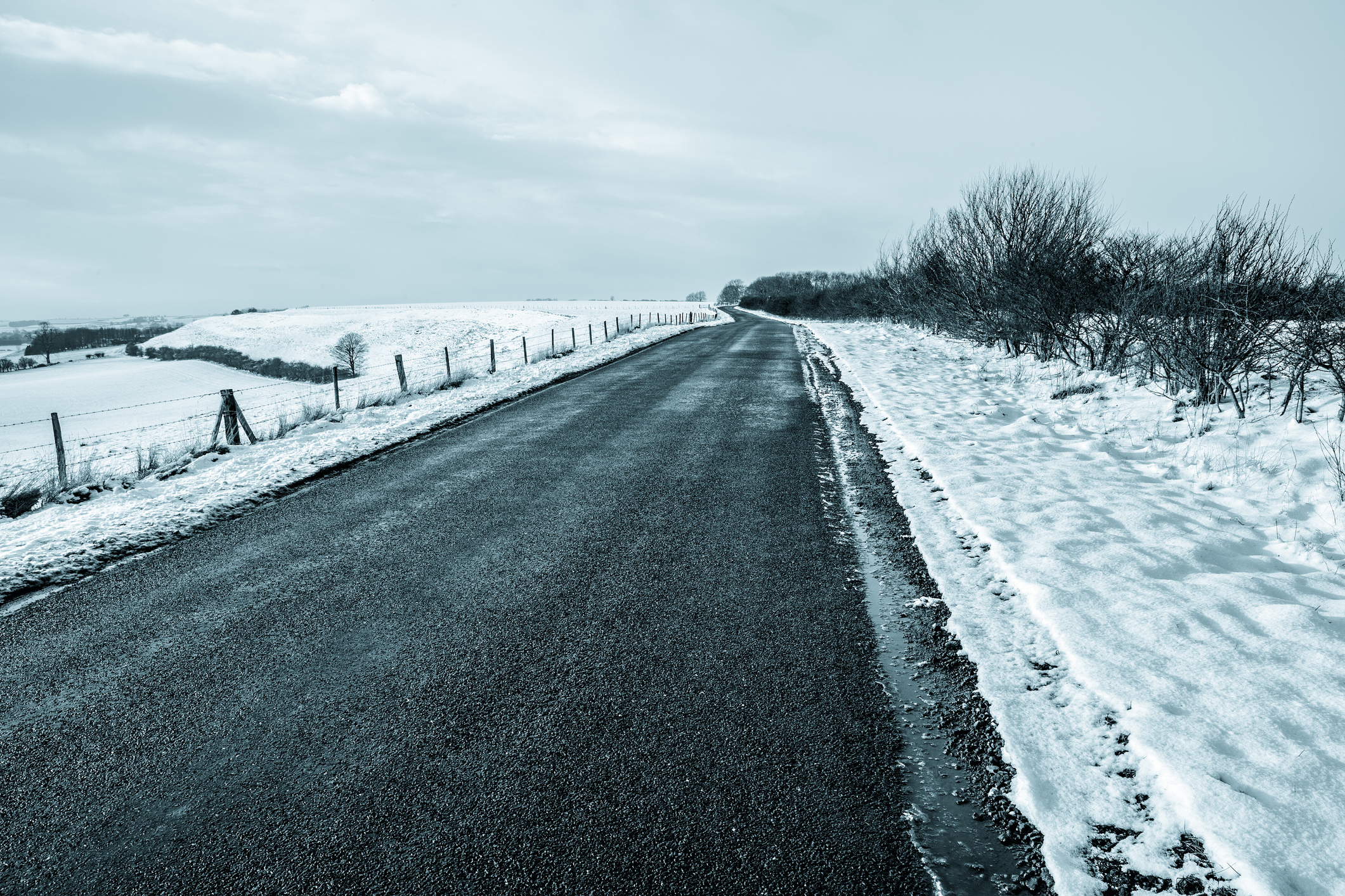 Icy road. PHOTO: GETTY IMAGES