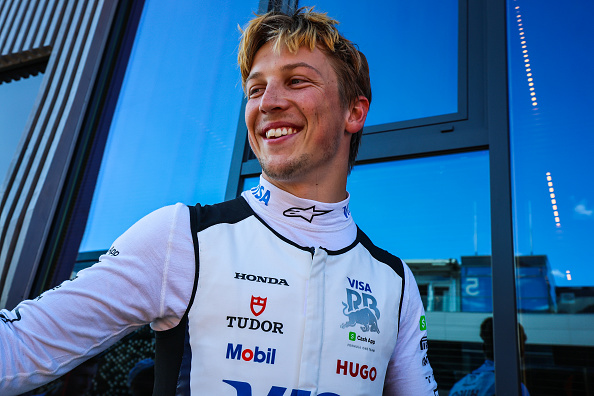 Liam Lawson smiles after finishing sixth in the Austrian Grand Prix. Photo: Getty Images