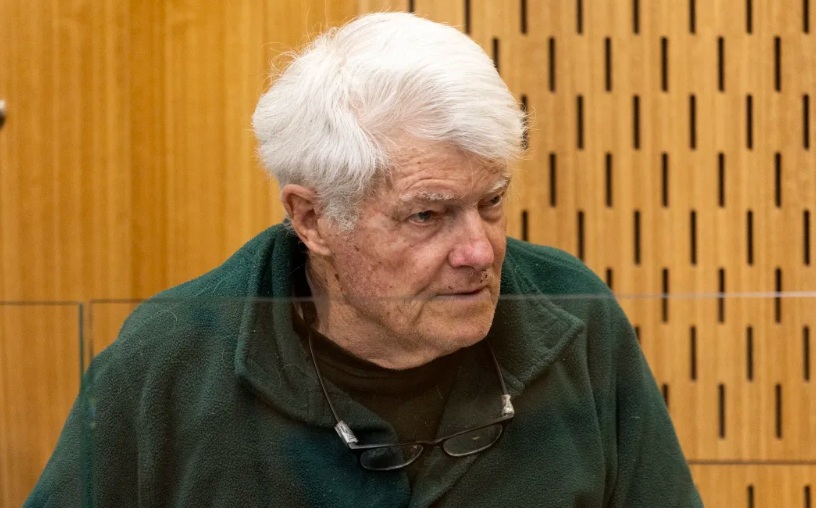 Elliot Cameron at his sentencing for the murder of Faye Phelps. Photo: Pool/ NZME / George Heard